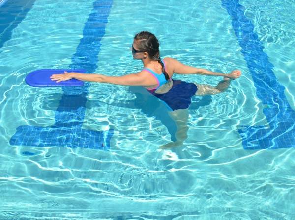 Упражнения в бассейне для похудения для женщин