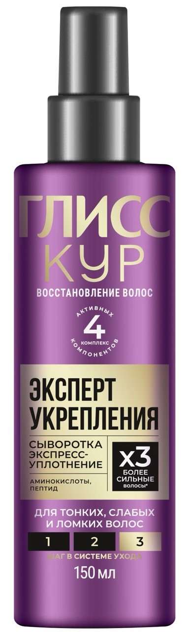 Новая линейка Глисс Кур Эксперт укрепления: эффективный 4х-ступенчатый уход для более сильных и крепких волос